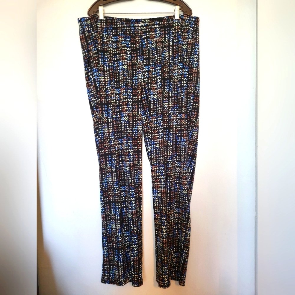 4 for $30 🌈 NorthStyle flowing multi-color dress pants size 1X - Picture 2 of 7